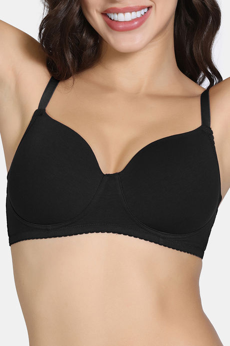 Zivame Padded Non Wired 3/4Th Coverage T-Shirt Bra - Tap Shoe — image 4